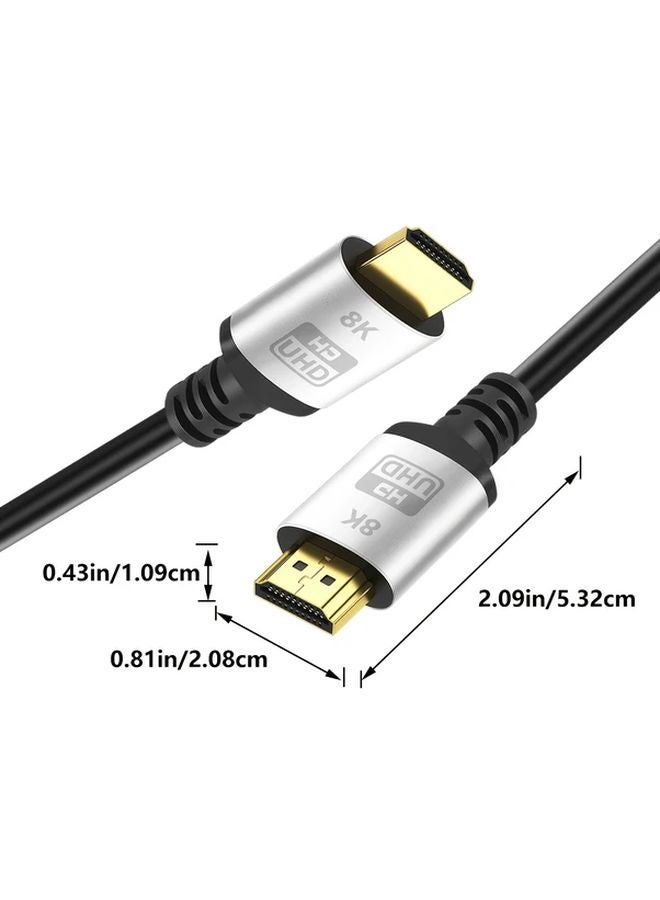 15ft 8K 48Gbps HDMI 2 1 Cable Golden For PS5 4K120Hz Soundbar UHD TV - Image 2